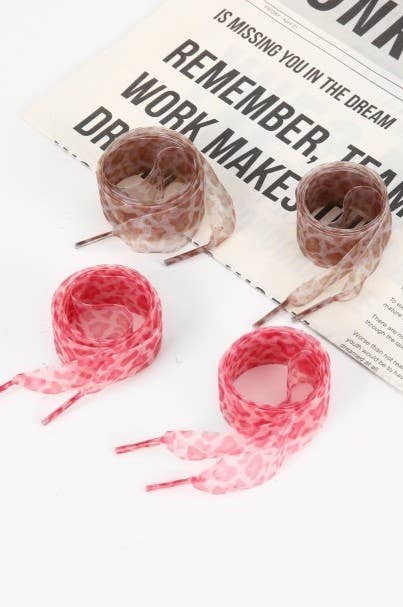 JOSSLYN by wall to wall - Wholesale Shoelaces - Women's - ANIMAL SATIN ORGANZA SHOE LACE | 40SD1131