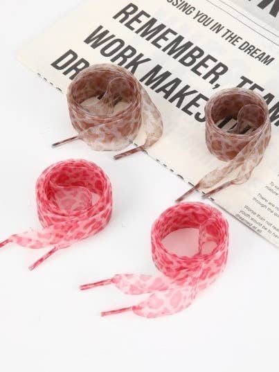 JOSSLYN by wall to wall - Wholesale Shoelaces - Women's - ANIMAL SATIN ORGANZA SHOE LACE | 40SD1131