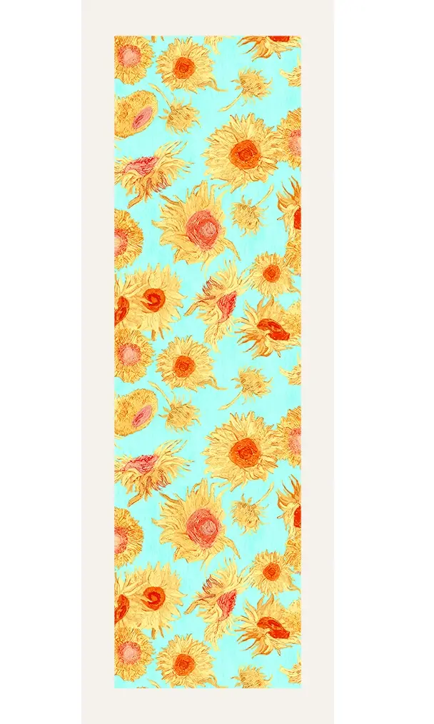 Brochier Soieries - Venta al por mayor Pañuelo para la cabeza - Mujer - Bufanda 140 - Van Gogh - Girasoles2