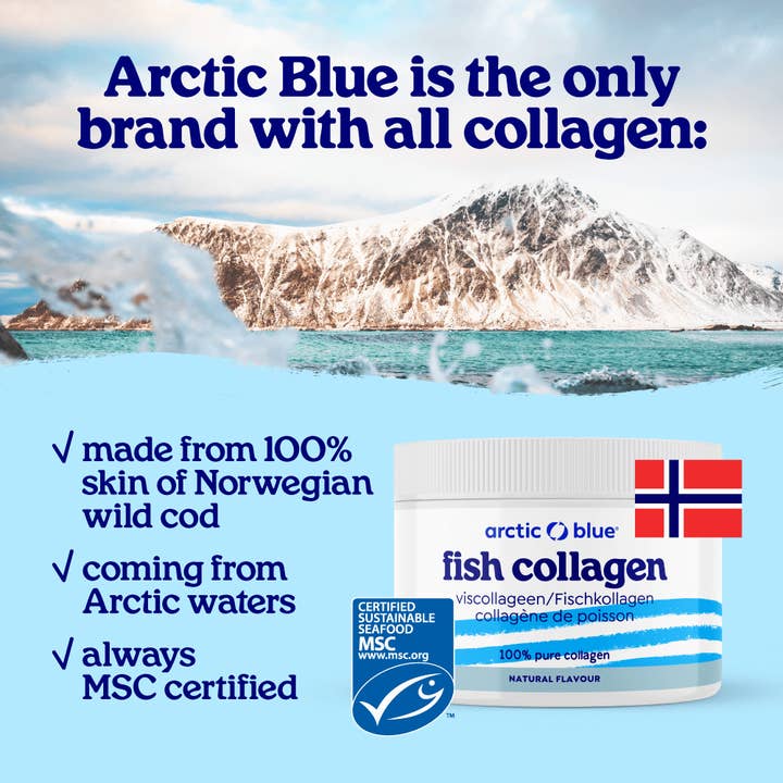 Arctic Blue - Wholesale Oral Supplement/Vitamin - Natural Fish Collagen Powder - MSC (150g)5