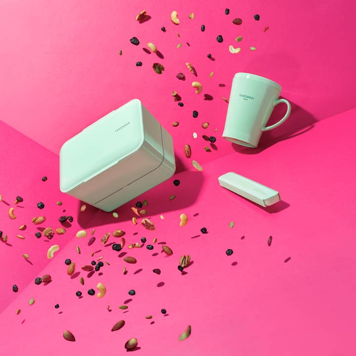 TAKENAKA Bento Box - Wholesale Lunch Bag/Box - Bento Bite Dual Box - Made of Recycled Plastic Bottles7