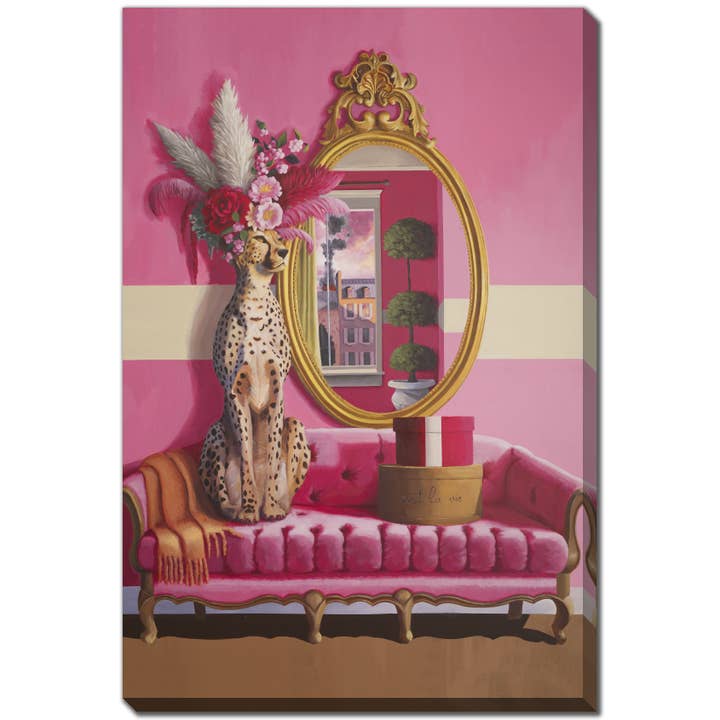 Cheetah Still Life Printed 30x45 Canvas Wall Art for wholesale by Streamline Art