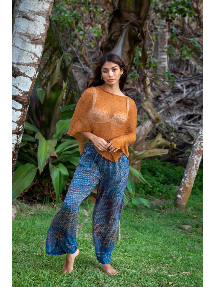 Bali Prema - Wholesale Poncho - Women's - Summer Sheer Shrug Knit Poncho Shawl- Boho Beach Cover Up fo13