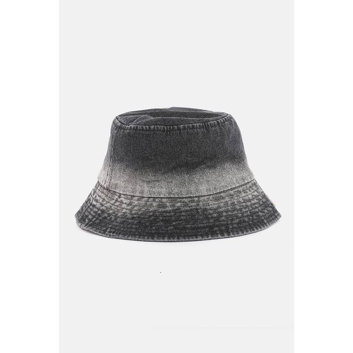 Collections by Fame Accessories - Wholesale Bucket Hat - Women's - Two Tone Denim Bucket Hat5