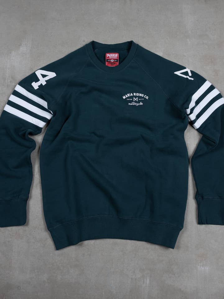 Petrol Blå SPADES Vintersweatshirt for engroshandel hos Maria Riding Company