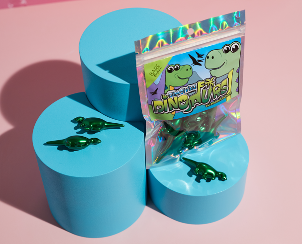 Bare Boutique - Wholesale Bath/Body Oil - 15 x Dinosaur Shaped Bath Pearls - Kiwi Scented1