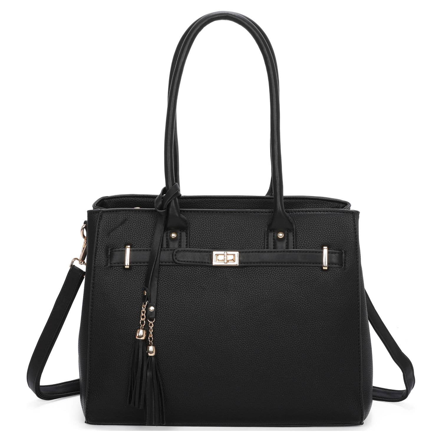 Superbia - Wholesale Handtas met handvat - Dames - Superbia grote tweekleurige draagtas met kwastje aan de voorkant, A4, 931410