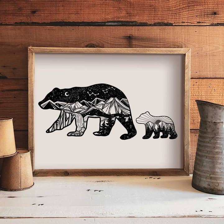 Mama Bear Aufdruck für den Großhandel von Mountain Mornings