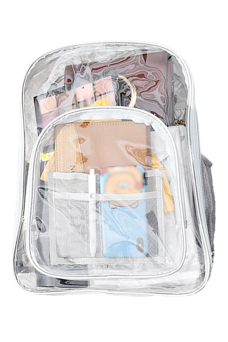 Cap Zone - Vente Sac à dos – femme - Sac à dos en PVC transparent extra large et durable5