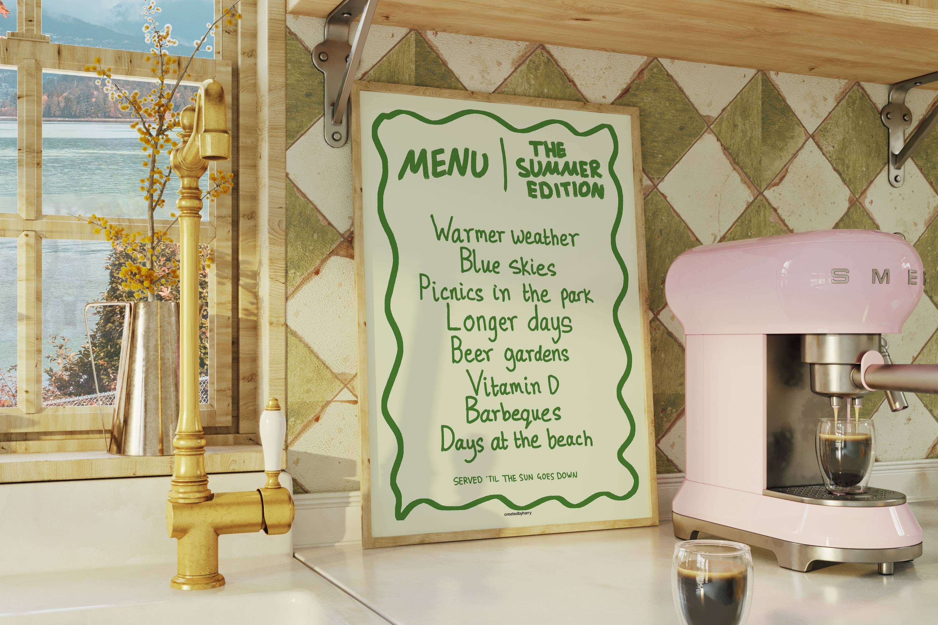 Createdbyharry - Wholesale Art Print - The Summer Menu Print3