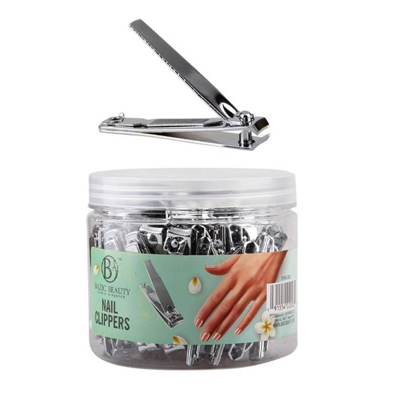 Deluxe Import Trading - Wholesale Nail Clipper/Scissor - Bazic Beauty Nail Clipper Jar Medium