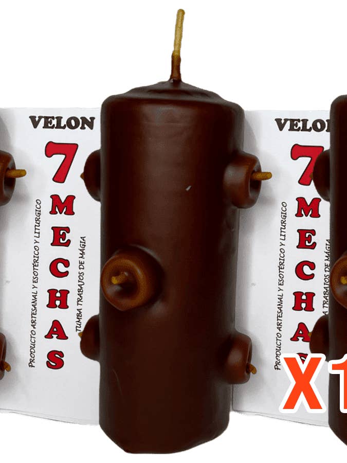 Lote com 7 Velas Marrons por atacado de VELAS SORT DESDE 1999 SCP