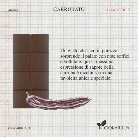 Ciokarrua - Wholesale Chocolate Bar - CARRUBATO DI SICILIA WOOD DISPLAY , WITH 30 BARS4