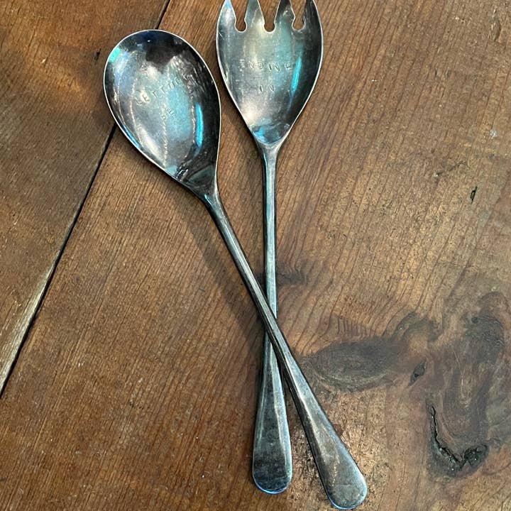 Cards by Design - Wholesale Serving Utensil - Lettuce Be Endive In Salad Server Set2