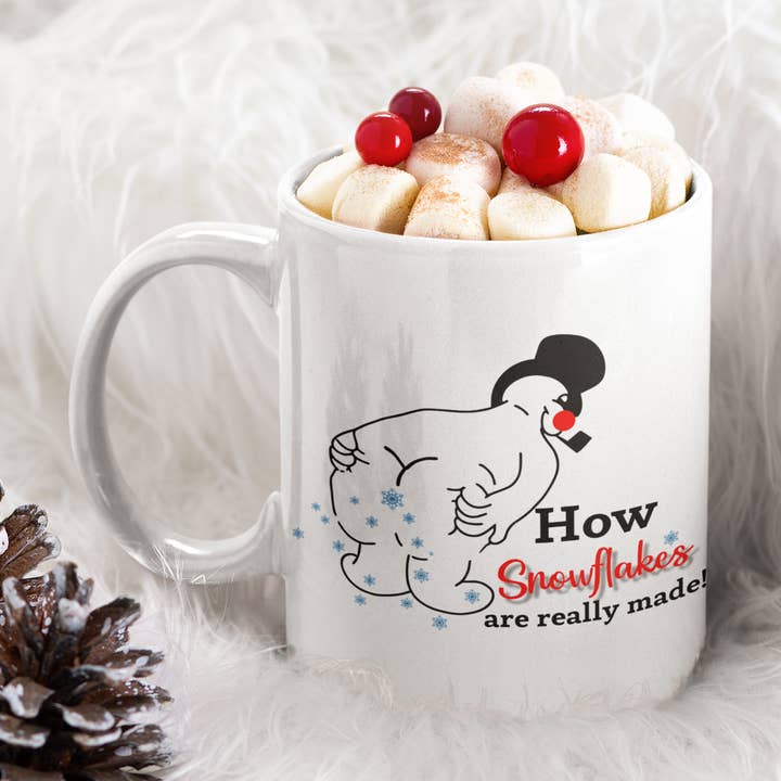 Coffee Mug - How Snowflakes are really made for wholesale by Words of Ivy