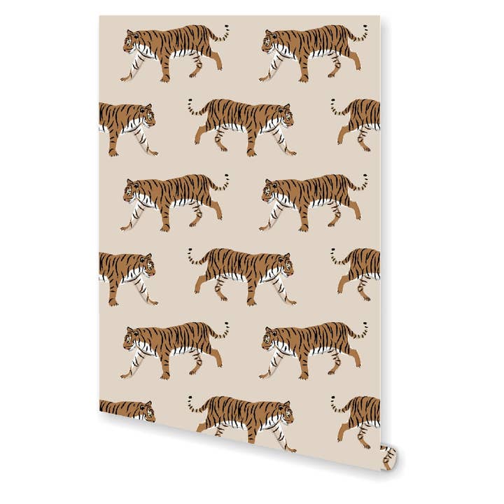 Tigre | Papel de Parede Autocolante | Papel de Parede Pré-Colado por atacado de Clairebella Personalized Gifts & Pillows