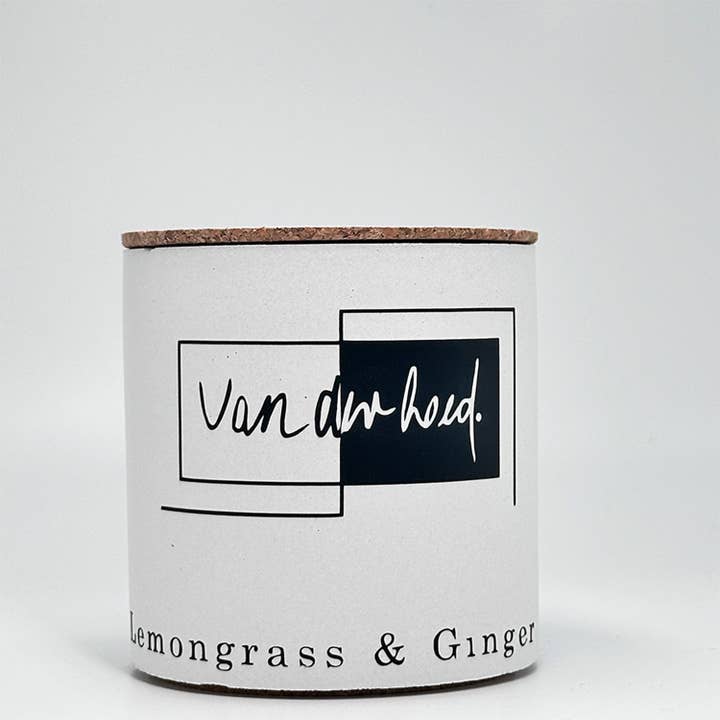 Van der hoed - Wholesale Jar/Filled Candle - Lemongrass & Ginger scented candle, 100% handmade1