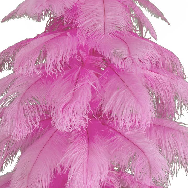 Lee Display - Wholesale Christmas Decoration - Pink Ostrich Feather Tree8