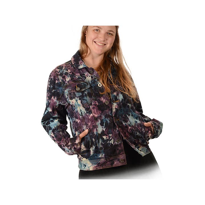 Chaqueta vaquera unisex Tye Dye Stretch para venta al por mayor de Gypsy Rose