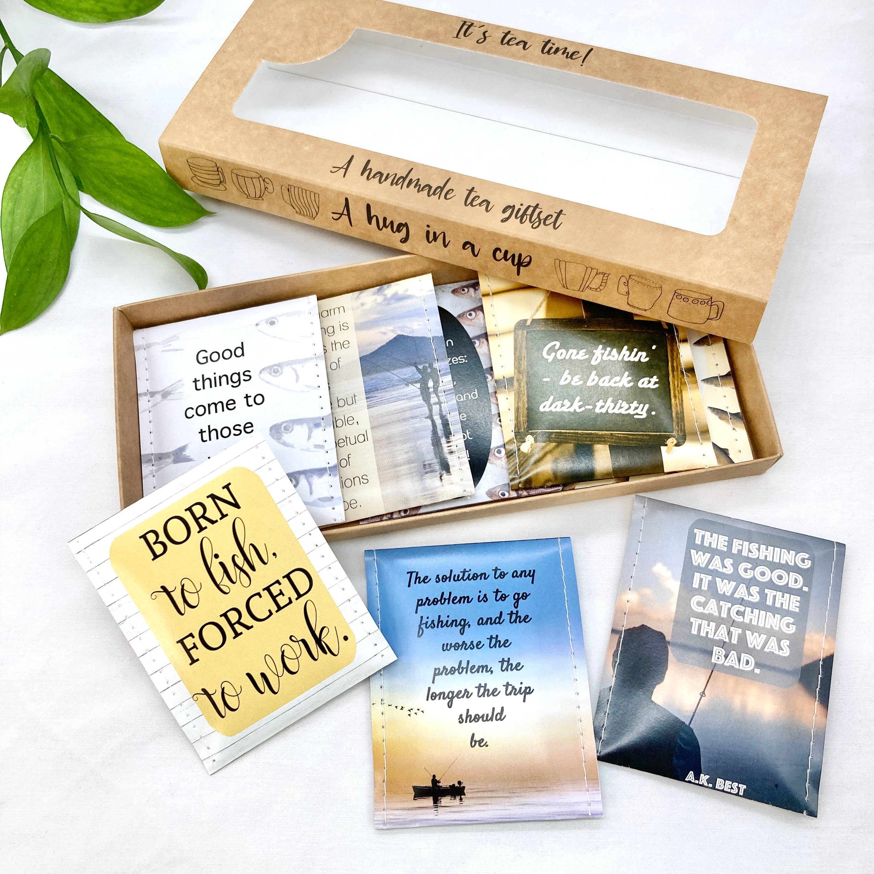 Victoria Mae Designs – wholesale Tea bags – Fishing Tea Giftset2