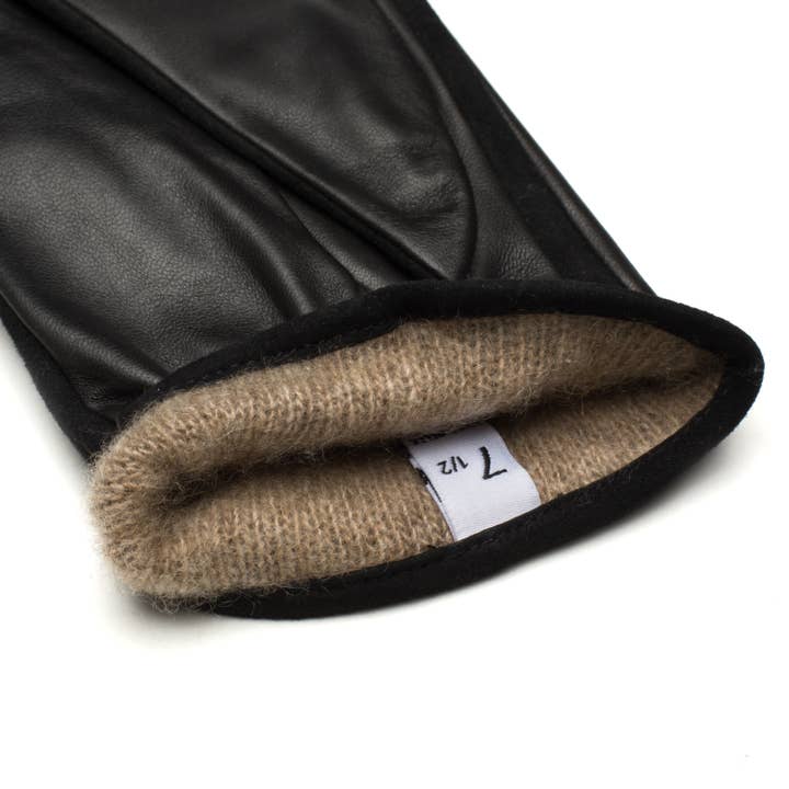 1861 Glove Manufactory - Vendita all'ingrosso Guanti - Donna - Guanti in pelle neri Sassari 1