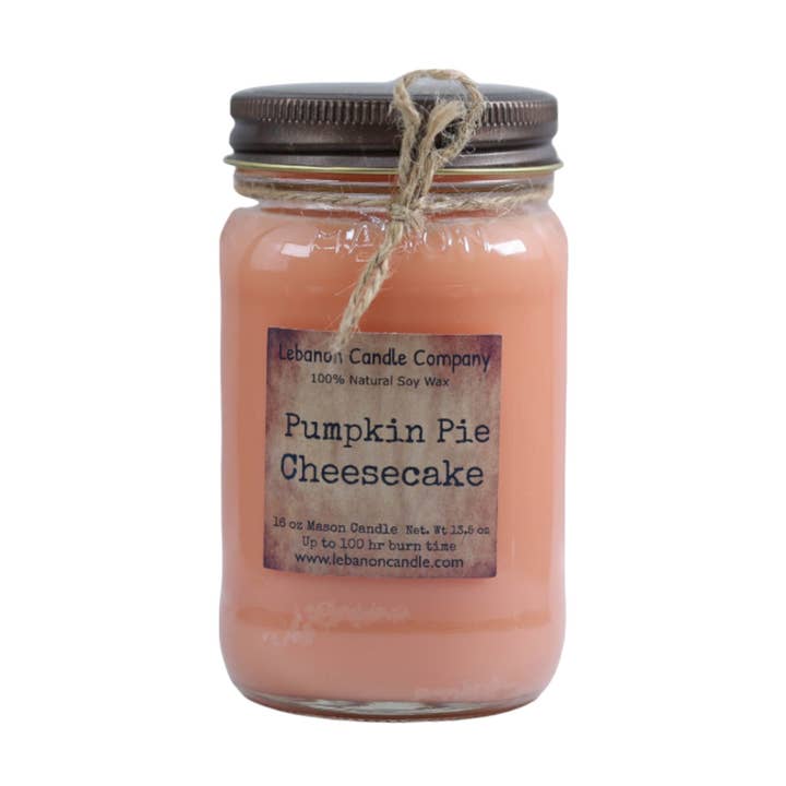 Pumpkin Pie Cheesecake Candle for wholesale by Lebanon Candle Company