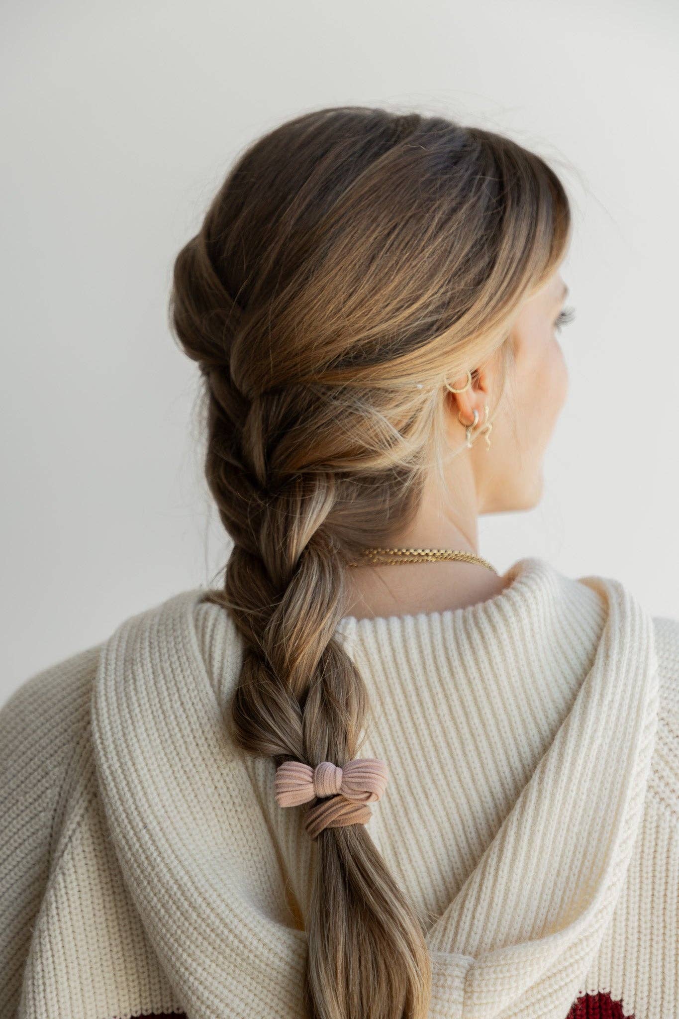 KAXI – wholesale Hårsnoddar – Dam – Tvåfärgade rosetter med bakåtslickat hårband25