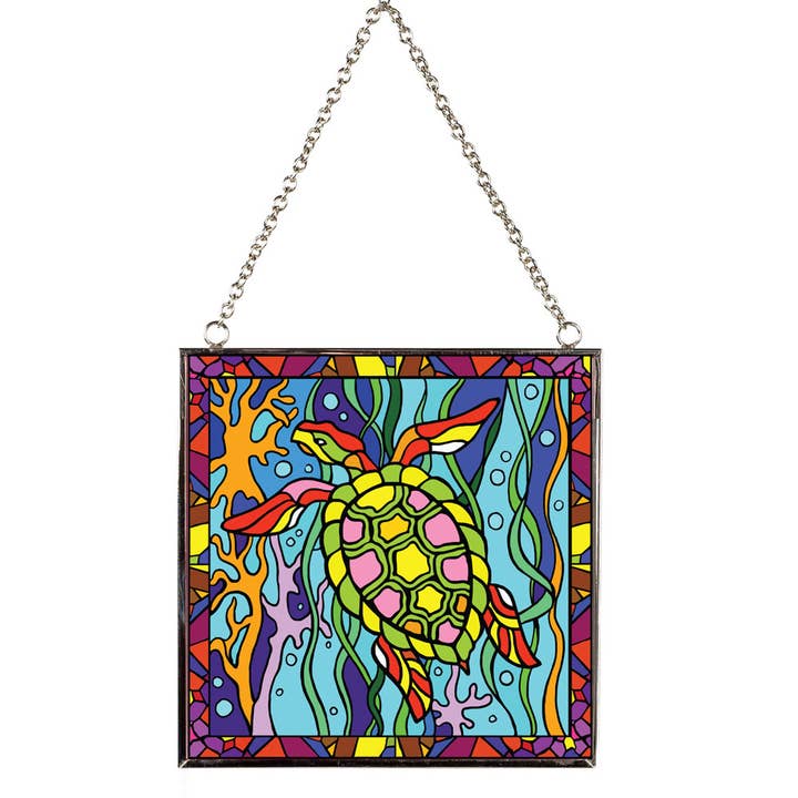 TURTLE STAINED GLASS SUNCATCHER for wholesale by Benjamin International