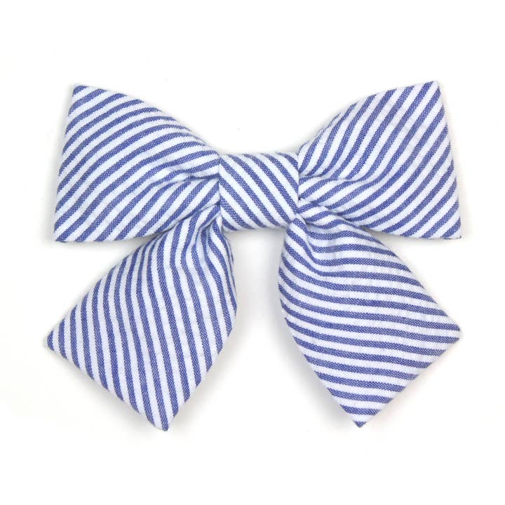 Dusidog - Vendita all'ingrosso Papillon - Cani - Arco nautico per animali domestici a righe blu - The Nantucket0