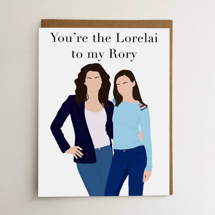 Lorelai & Rory Card | Gilmore Girls Greeting Card for wholesale by Smar Art