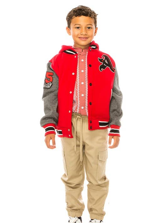 Blouson Varsity Garçon Décontracté avec Capuche S-XL pour la vente par Unik