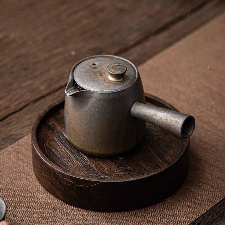 Gohobi - Venta al por mayor Teteras - Tetera Gohobi Everyday de cerámica esmaltada metalizada con asa lateral