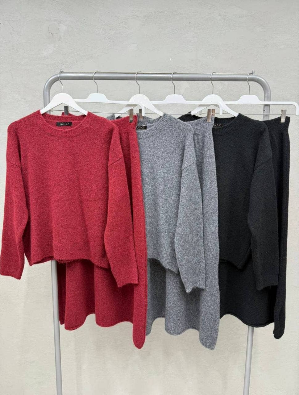 Anaz - Wholesale Top & Skirt Set - Women's - Skirt Sweater Set4