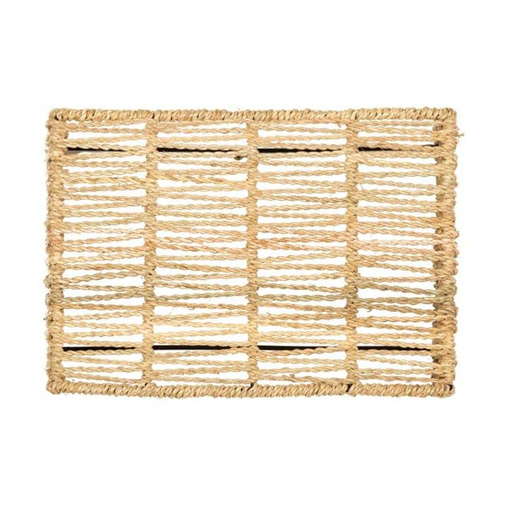 COSYDAR-DECO - Vendita all'ingrosso Decorazione da parete 3D - Applique intrecciata in corda di palma CARO 25x15cm0