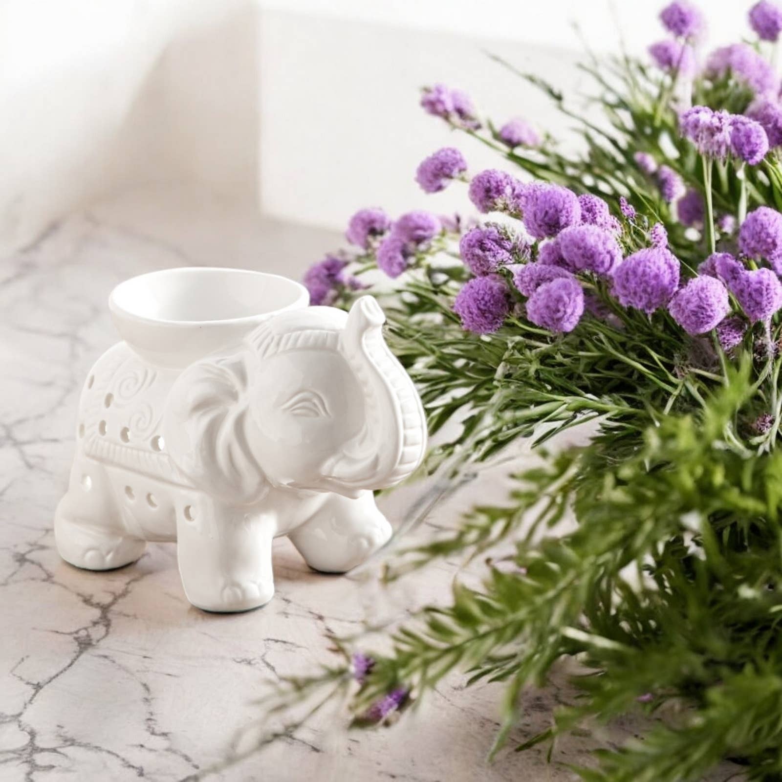 Zen'Arôme - Wholesale Oil Warmer - Tandor white ceramic wax warmer for scented melts14