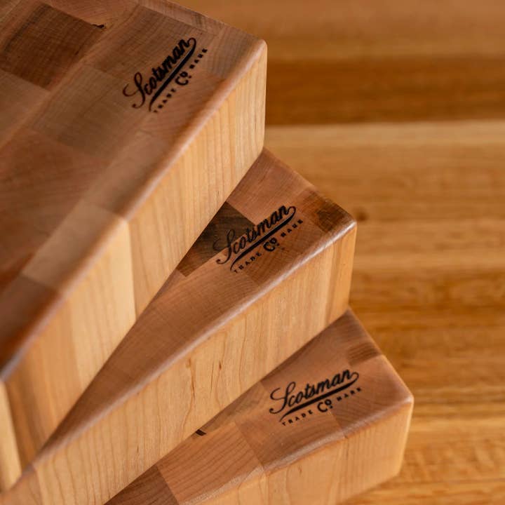 Laurel Mercantile - Wholesale Cutting Board - Maple End Grain Square Butcher Block13