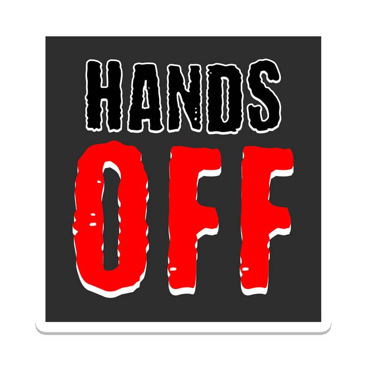 Hände weg | Politik | Wasserfester Aufkleber für den Großhandel von SlapPolitics Stickers