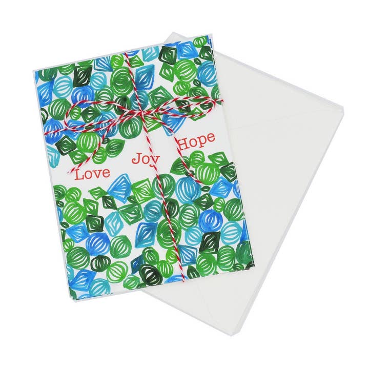 Juego de tarjetas navideñas Love Joy Hope para venta al por mayor de MJLee Studio