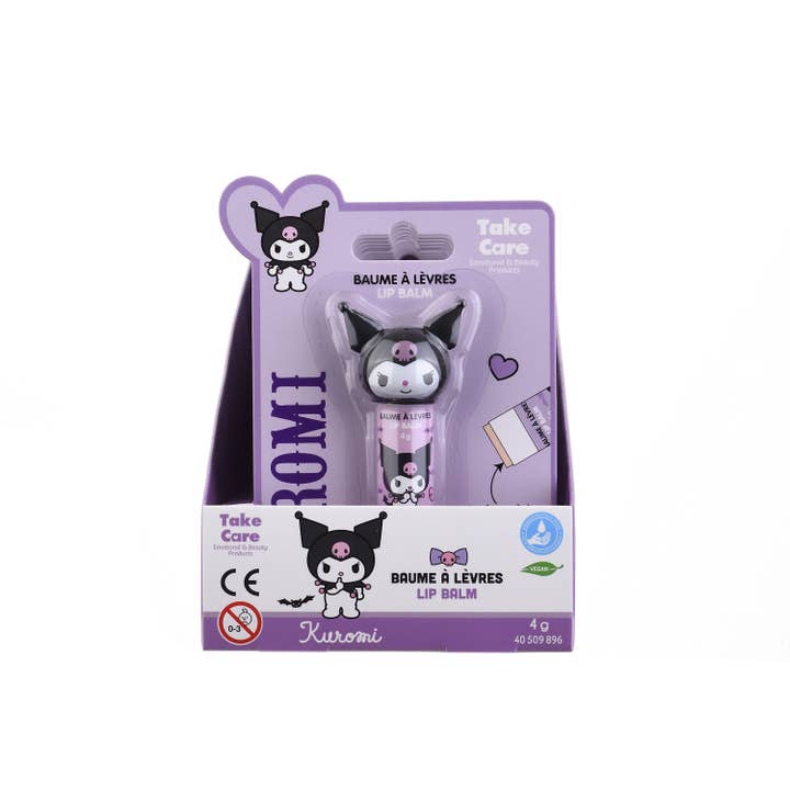 Takecare - Wholesale Lip Balm - 3D Head KUROMI Peach Lip Balm - 4g6