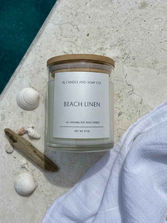 Beach Linen - Soy Wax Candle for wholesale by RJ Candle and Soap Co.