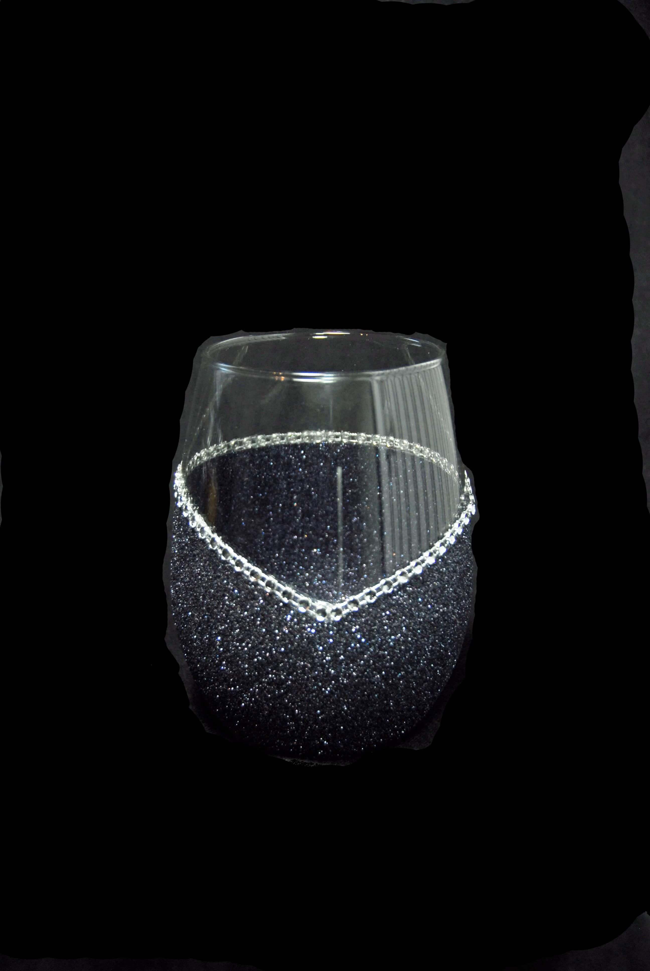 WineyBitches.Co - Wholesale Wine Glass - Classy With a Bitchy Side – Bling Glitter Glass Wine Glasses (Just Sayin’ Collection)15
