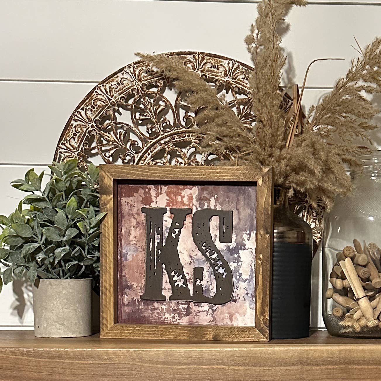 The Broken Board - Wholesale Sign - State sign with laser cut wood overlay11