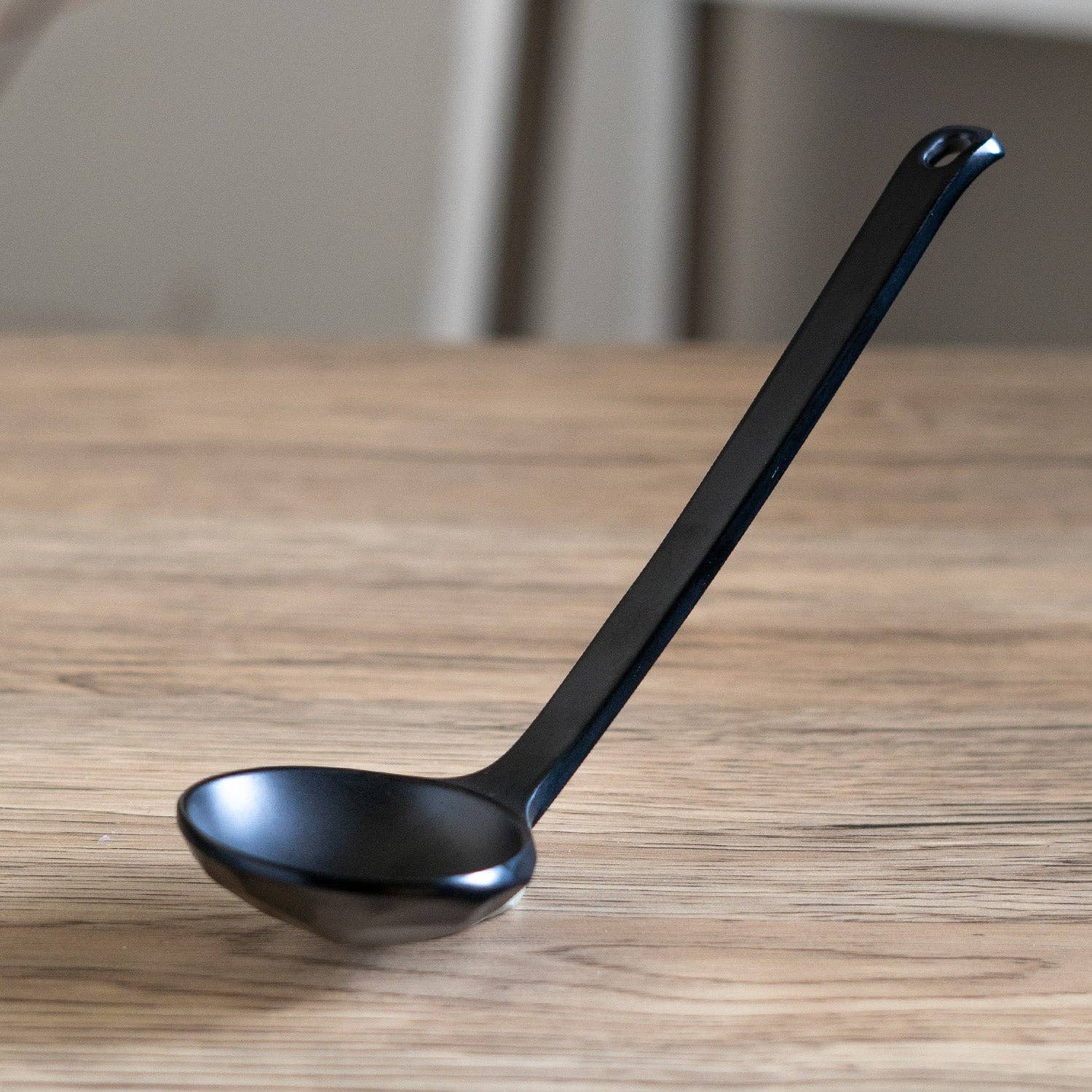 Urban Tokyo - Wholesale Kitchen Spoon - 8.5"L Ladle Spoon Matte Black Melamine (50/300)1