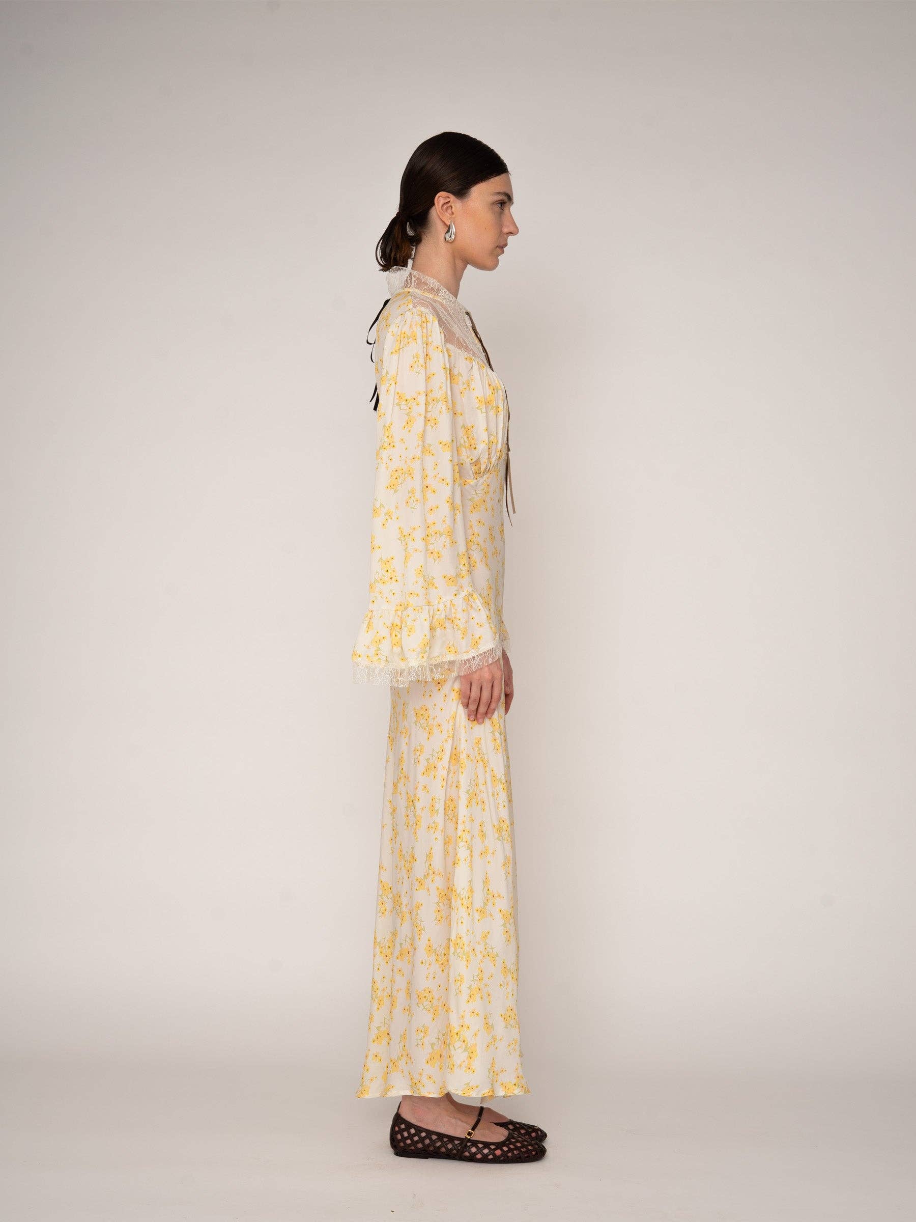 CARMEN SAYS - Vendita all'ingrosso Vestito - Donna - Abito lungo a fiori stampati blush2