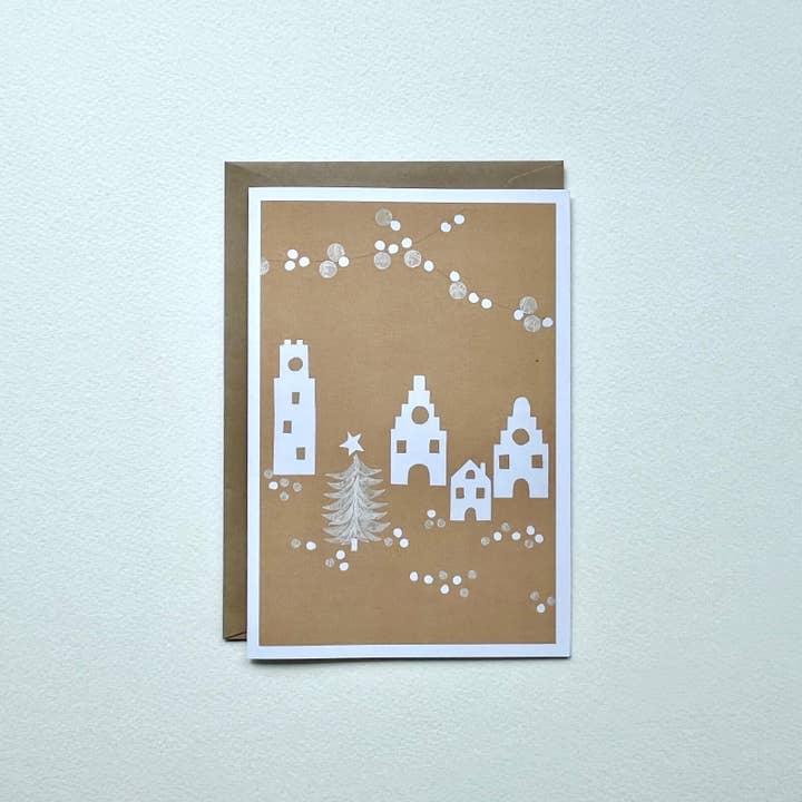 Vikbart vinterstadskort för wholesale av Spitzenkunst