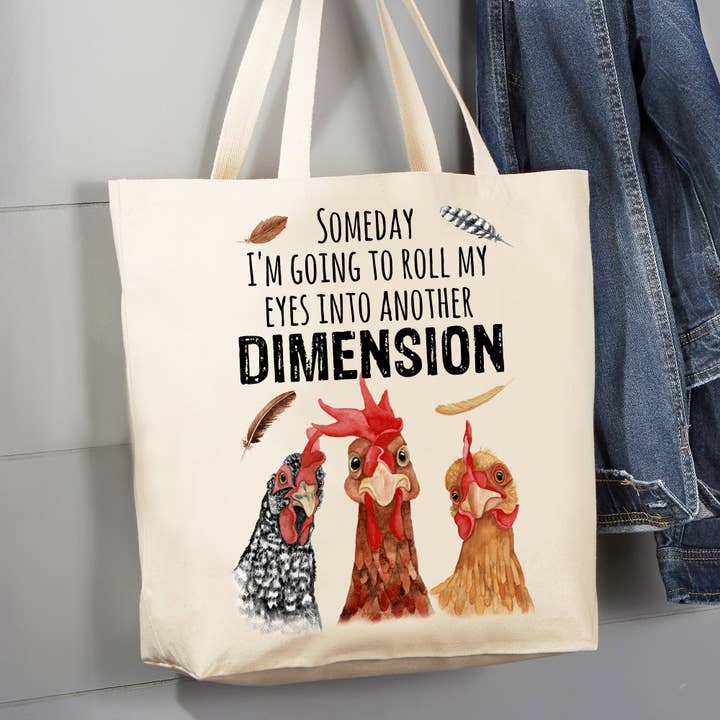 Voy a poner mis ojos en otra bolsa de lona Dimension para venta al por mayor de Avery Lane Gifts