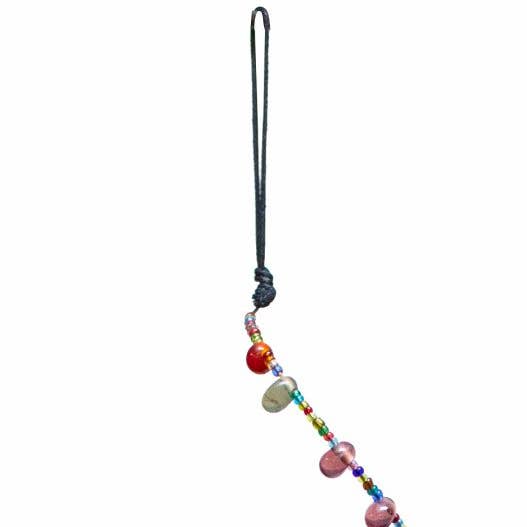 Bouncing Rainbow Colored Beads with NANA Bell/min.2 for wholesale by Moksha Imports