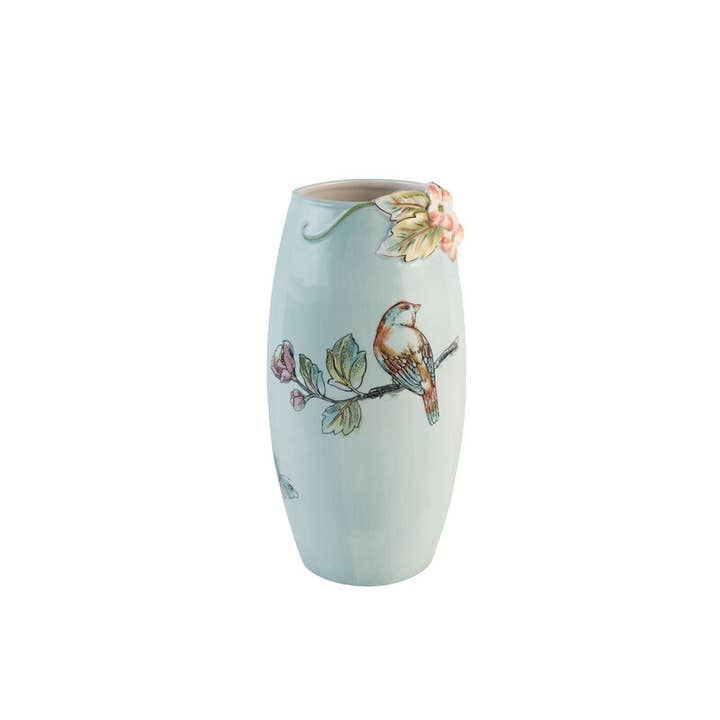 Fitz and Floyd® Mikasa® Pfaltzgraff® - Wholesale Vase - Fitz & Floyd English Garden Vase 10.25In Brown Bx Pkg