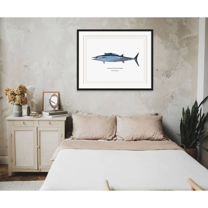 Varek Illustrations - Wholesale Art Print - Wahoo fish painting - reproduction on art paper2