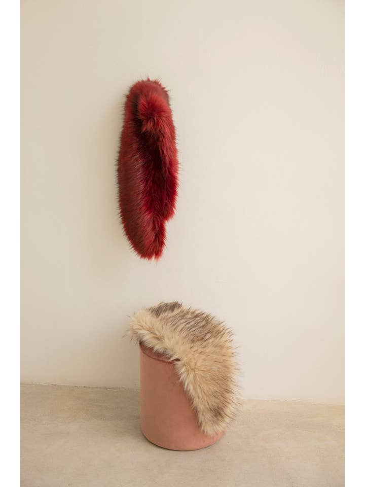 Bruna - Wholesale Fur/Faux Fur Coat - Women's - Leah Beige Stole · L'Avenue ·5